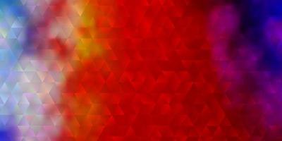 Light Multicolor vector background with triangles.