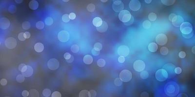Dark BLUE vector template with circles.