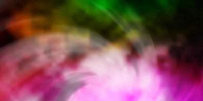 Light Pink, Green vector background with clouds.