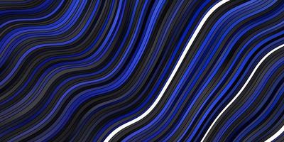 Dark BLUE vector pattern with curves.