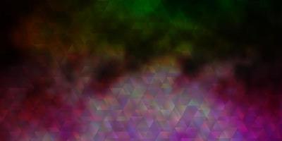 Light Pink, Green vector pattern with lines, triangles.