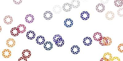 Light blue, yellow vector layout with circle shapes.