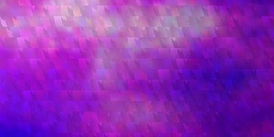 diseño de vector de color púrpura claro con líneas, triángulos.