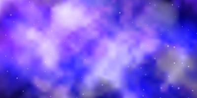 Light Purple vector template with neon stars.