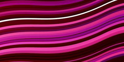 Dark Purple, Pink vector pattern with curves.