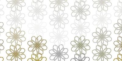 Light Gray vector natural backdrop with flowers.