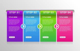 Step By Step infographic Template vector