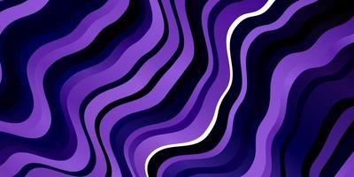 Dark Purple vector template with curves.