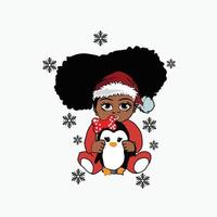 Baby Santa Christmas Cartoon Design vector