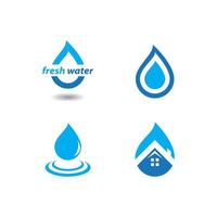 Water drop illustration vector