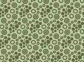 Seamless pattern vector background with round circles on light green