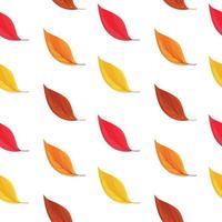 Vector seamless pattern of falling leaves