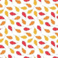 Vector seamless pattern of falling leaves
