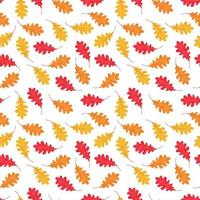 Vector seamless pattern of falling leaves