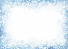 Winter and Christmas background design of snow and snowflake vector