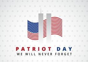 Abstract Patriot Day background vector
