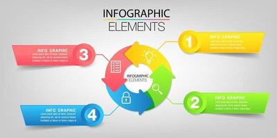 modern text box template, infographics banner vector