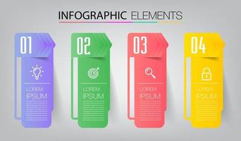 modern text box template, infographics banner vector