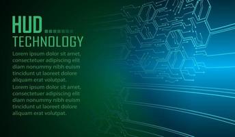 text cyber circuit future technology concept background vector