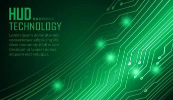 text cyber circuit future technology concept background vector