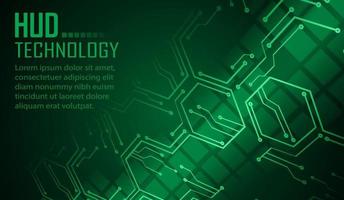 text cyber circuit future technology concept background vector