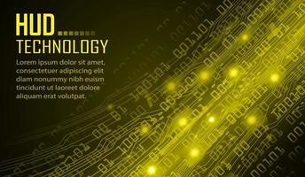 text cyber circuit future technology concept background vector