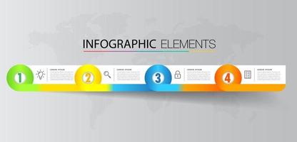 modern text box template, infographics banner vector