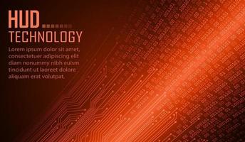 text cyber circuit future technology concept background vector