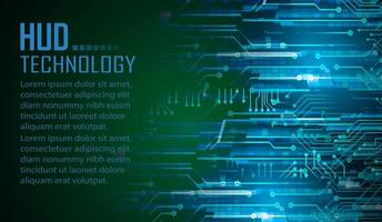 text cyber circuit future technology concept background vector