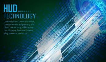 text cyber circuit future technology concept background vector