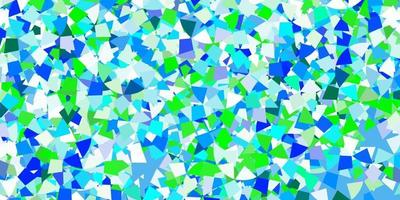 Light blue vector background with triangles.