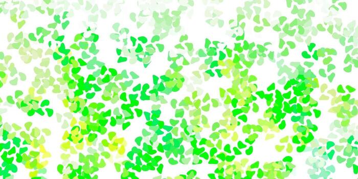 Light green, yellow vector template with abstract forms.