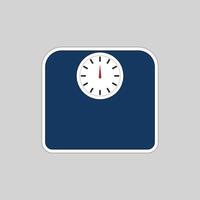 analogue personal weighing scale icon. Isolated with background vector