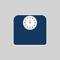 analogue personal weighing scale icon. Isolated with background vector