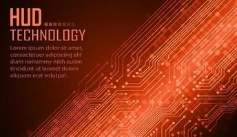 text cyber circuit future technology concept background vector