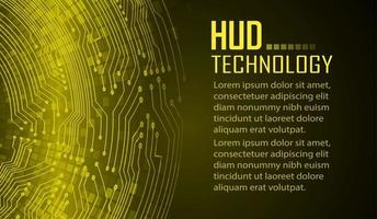 text cyber circuit future technology concept background vector