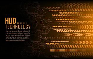 Fondo de concepto de tecnología futura de circuito cibernético de texto vector