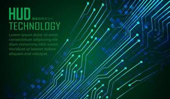 cyber circuit future technology concept background, text vector