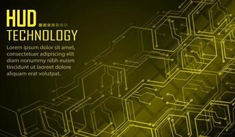 cyber circuit future technology concept background, text vector