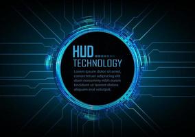 text cyber circuit future technology concept background vector