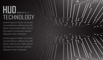 cyber circuit future technology concept background, text vector