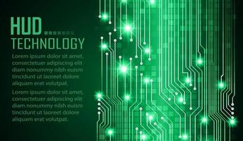 text cyber circuit future technology concept background vector