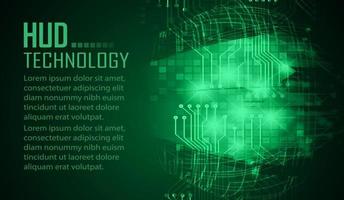 cyber circuit future technology concept background, text vector