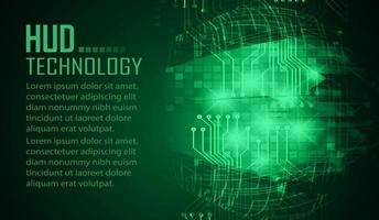 cyber circuit future technology concept background, text vector