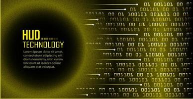 cyber circuit future technology concept background, text vector