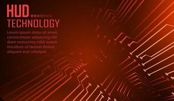 cyber circuit future technology concept background, text vector