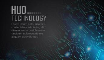 cyber circuit future technology concept background, text vector