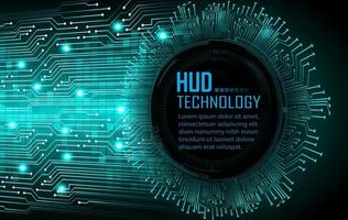 cyber circuit future technology concept background, text vector