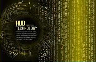 cyber circuit future technology concept background, text vector