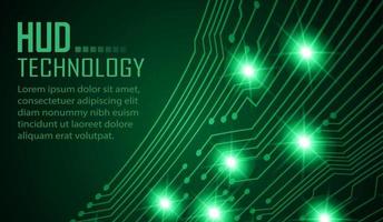 cyber circuit future technology concept background, text vector